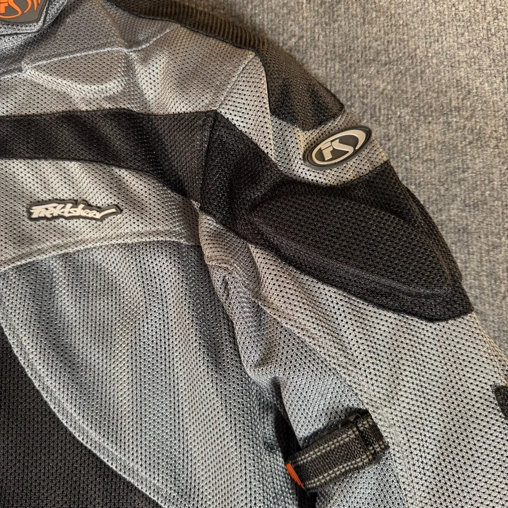 Fieldsheer Mach 1 Mens 2XL Mesh Motorcycle Jacket Grey Black Padded Riding Gear